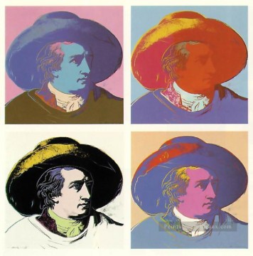 Goethe Andy Warhol Peinture à l'huile